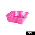 Plastic Square Pink Fruit Basket