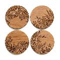 Wooden Carved Coasters