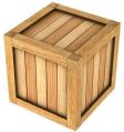 Brown wooden packaging box