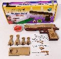 KR015D Wooden & Rubber Band Shooting Gun Toys