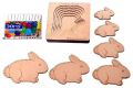 Wooden Bunny Shaped Layered Puzzle