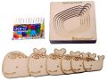 Wooden 6 Pieces Fish Shaped Layered Puzzle