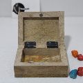 small mango wood magnetic lock ring watch box
