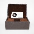 premium leather design magnetic lock watch box