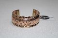 wide round copper brass cuff bracelet