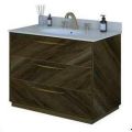 MDF Constructi Rectangular brown bathroom vanity