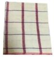 Checkered table wiping cloth