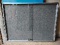 Sliding Glass Door Cover Notice Board with Lock