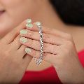 Calm And Charming Moon Diamond Chain Bracelet