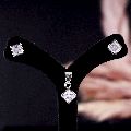 Princess Shape Diamond Pendant set with Chain