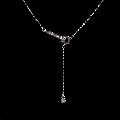 Unique Diamond Pendent Design Silver Necklace