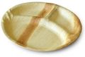 3 Compartment Round Areca Leaf Plate