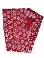 Red Printed Cotton Sarees