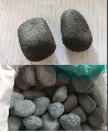 Solid black granite pebble stone