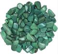 Natural Stone Rough-Rubbing Solid green tumbled stone