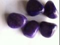 Natural Stone Non Polished Solid polished violet pebble stone