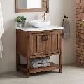 Rectangular Plain wooden bathroom vanity