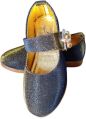 Kids Blue Glitter Belly Shoes