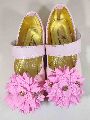 Kids Pink Flower Belly Shoes