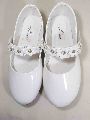 Kids White Casual Belly Shoes