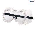 White windsor full pvc attached air vents safety goggles pc lens