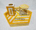 Yellow Resin Inlay Incense Burner Set In Hexagon Shape Bakhoor Set From Tradnary