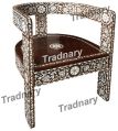Mother Of Pearl Inlay Wooden Chair From Tradnary