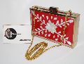 premium mother of pearl inlay clutch bag