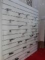 Metal Steel Wooden Off White Plain Plain Square white slatwall panel