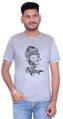 Grey Har Har Mahadev Printed T-Shirt