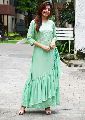 Green Layered Gown