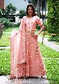 Gaaba peach ghagra set