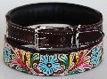 Leather Multicolor Caring Dog Collar