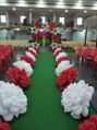 Plastic Red White wedding inflatable flower