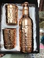 Copper Champagne Bottle Gift Set