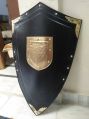 armor heater knight templar brass work shield