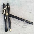 Black Wooden Inlay Walking Cane Brass Resin Head Handle Canes Walking Stick gift