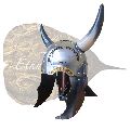 Medieval Costume Armor Viking Warrior Helmet With Horn