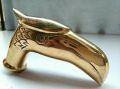 vintage solid brass falcon head cane handle