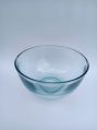 clear glass bowl