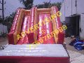 Nylon Red inflatable bouncy slide