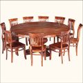 10 Seater Wooden Dining Table Set
