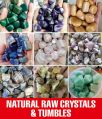 Rudrascanopy Crystals And Tumbles Polished Variable As Per Crystal Structure And Origin Irregular And Finished Both Natural Raw And Finished natural raw crystals tumbles