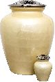 bearl white cremation human ashes urns