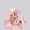 Excellent Corporation Polished heart shaped fancy vivid pink vs2 igi certified lab grown cvd diamond