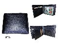 Bi Fold Printed Square Polished BLACK BROWN TAN men leather wallet