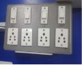 High Quality Plastic Rectangular White 50Hz 4 Way Single Phase switch board voice operated smart switch board