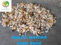 white and yellow mix semi 5mm quartz washed grit