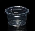 Round Plain transparent plastic food containers