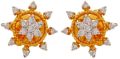14k hallmarked gold valentines diamond earring
